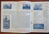 Boston Massachusetts Auto Tours 1914 Vintage promo brochure w/ map