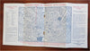 Boston Massachusetts Auto Tours 1914 Vintage promo brochure w/ map