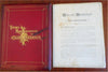 Greenock Scotland Souvenir Plate Book 1901 leather book 32 views Limited to 500