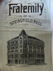 Springfield Mass. Masonic Building Laying corner stone 1892 Souvenir Silk Ribbon
