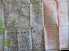 Boston City Plan 1895 Christian Endeavor Convention promo pocket folding map