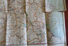 Cyclist's Road Map Norfolk County Massachusetts South Shore 1905-15 pocket map