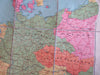 Roadways of Europe Weimar Germany France Italy 1919-35 linen backed large map