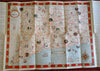 John Held Jr. artwork 1935 Connecticut State Map Tercentenary Souvenir