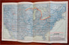 Great Lakes Cruises 1935 Season Illustrated Vintage Travel Brochure USA map