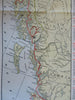 Alaska Yukon Princess Cruises Travel Brochure 1940 large map Canadian Pacific