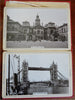 London Tourist Souvenir Album c. 1890's photo Street Scenes City Views book