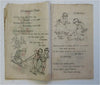 Juvenile Linen Books c. 1890's Lot x 2 Children's Stories Kittens Christmas