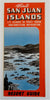 San Juan Islands Washington Resort Guide c. 1940's travel brochure w/ nice map