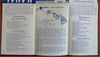 Kauai Hawaii Travel Brochure Large Folding Map c. 1950's tourist vintage ad