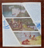 1,000 Island Bridge New York to Canada c.1939 travel brochure w/ large map