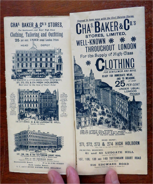 Plan Pittoresque De Londres 1900 - Carte 3D Vue à Vol D'Oiseau - Antiquariat