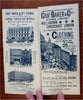 London UK Pictorial City Plan birds-eye view 1900 scarce color 3-D prospect map