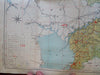 Empire of Japan 1945 large folding pocket map Hiji Publ. large scarce detailed