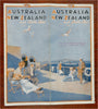 Australia New Zealand & South Pacific Travel Brochure Cruise 1920's advert & map