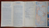 Australia New Zealand & South Pacific Travel Brochure Cruise 1920's advert & map