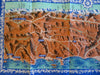 French Riviera Cannes Nice Menton Monaco c. 1930's birds-eye view coast map