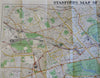 Central London c. 1937 Large Folding Map Tourism Travel