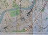 Central London c. 1937 Large Folding Map Tourism Travel