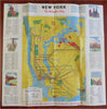New York World's Fair Rapid Transit Map 1939 vintage advert brochure maps