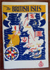 British Isles Tourist Map Information Sightseeing Info 1949 illustrated booklet