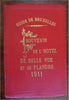 Hotel de Belle Vue Flandres Brussels Belgium 1911 tourist souvenir guide w/ map