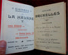 Hotel de Belle Vue Flandres Brussels Belgium 1911 tourist souvenir guide w/ map