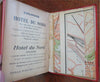 Hotel de Belle Vue Flandres Brussels Belgium 1911 tourist souvenir guide w/ map