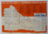 New York World's Fair 1939-40 Greyhound Promotional Brochure w/ Fair Ground Map