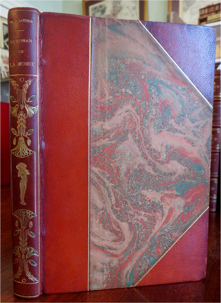 Romance of the Mummy 1921 Theophile Gautier wonderful pictorial leather book