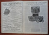 Hassman art Boston Sunday Post 1905 Beautiful Art Nouveau Cover "Reds" battle