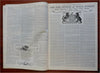Hassman art Boston Sunday Post 1905 Beautiful Art Nouveau Cover "Reds" battle