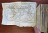 Napoleonic France Geography Book 1809 leather atlas w/ 16 world maps