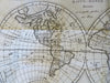 Napoleonic France Geography Book 1809 leather atlas w/ 16 world maps