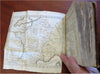 Napoleonic France Geography Book 1809 leather atlas w/ 16 world maps