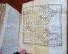 Napoleonic France Geography Book 1809 leather atlas w/ 16 world maps