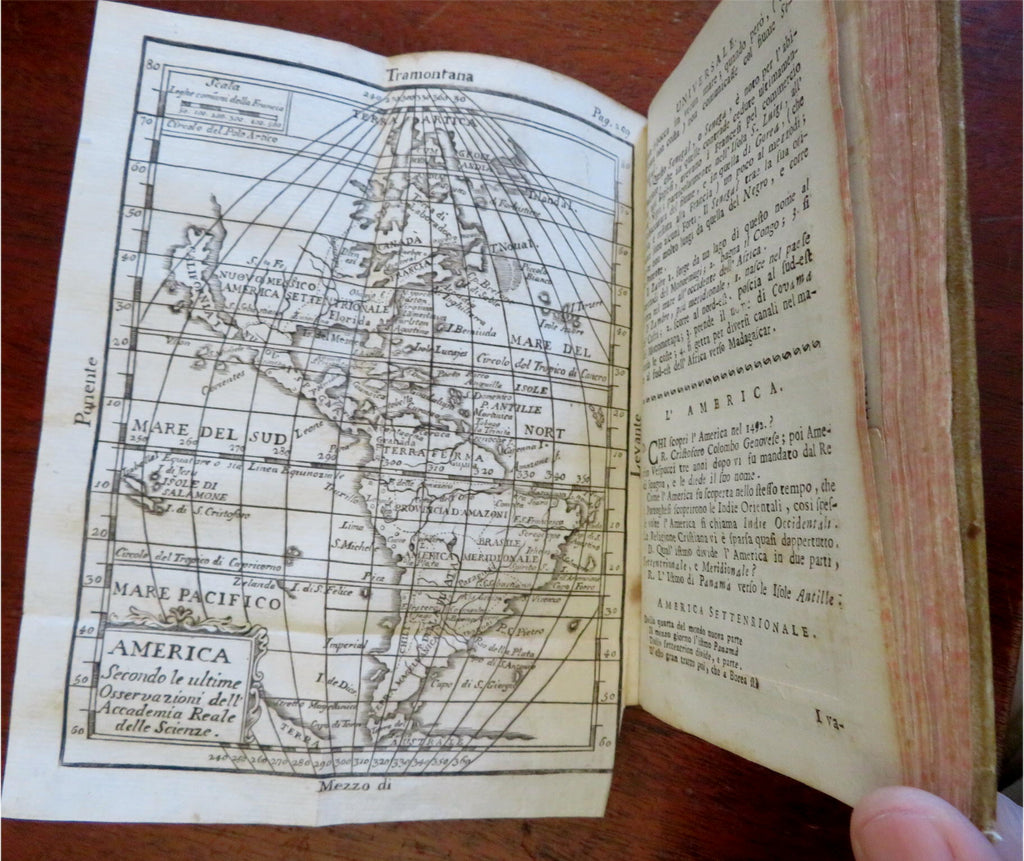 Universal Geography 1787 Italian Atlas gazetteer w/ 18 maps Calif. as island