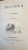 Picciola French Novel Literature 1845 Xaview Saintine Belgian leather book