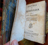 Claude de Crebillon French Novelist Collected Works 1802 leather 3 vol. set