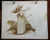 Flip Calendar for 1894 Twelve Chromolithographed images lovely old calendar