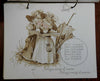 Flip Calendar for 1894 Twelve Chromolithographed images lovely old calendar