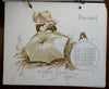 Flip Calendar for 1894 Twelve Chromolithographed images lovely old calendar