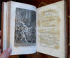 Claude de Crebillon Collected Works 1812 leather French 3 v. set Chippendale