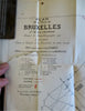 Brussels Belgium Tourist Guide 1894 Hotel Bellevue & Flandre souvenir book w map