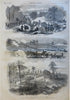 Harper's Civil War 1863 VA Seat of War & Mississippi maps complete issue