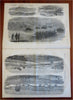 Vicksburg Ironclad Fleet Harpers Civil War newspaper 1863 May issue