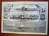 Vicksburg Ironclad Fleet Harpers Civil War newspaper 1863 May issue