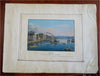 Zurich Switzerland Pont Neuf 1856 Dickerman tourist souvenir hand color print