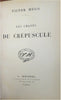 Victor Hugo Songs of Twilight c. 1880's lovely French leather book