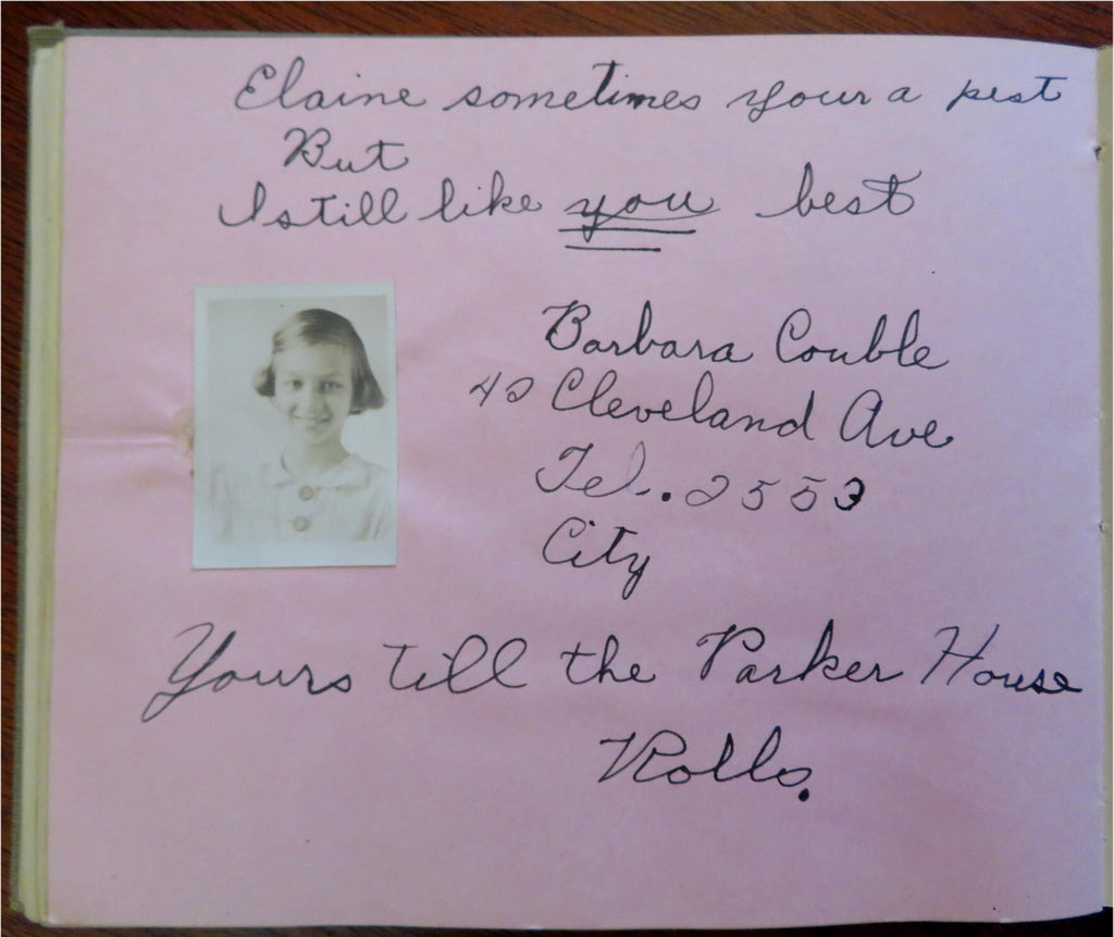 Brockton Mass 1937 Unique 6th Grade class Claire Hammond Autograph photo Book